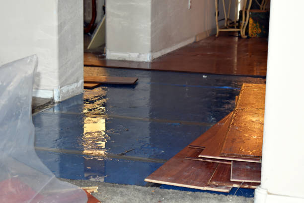 Professional Water Damage Restoration technician working in Devens, MA